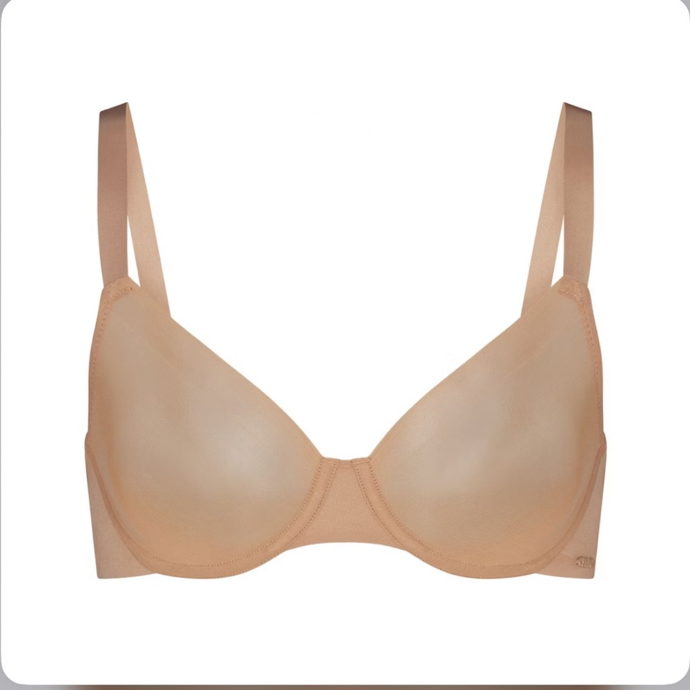 Skims Seamless Tan Demi Bra